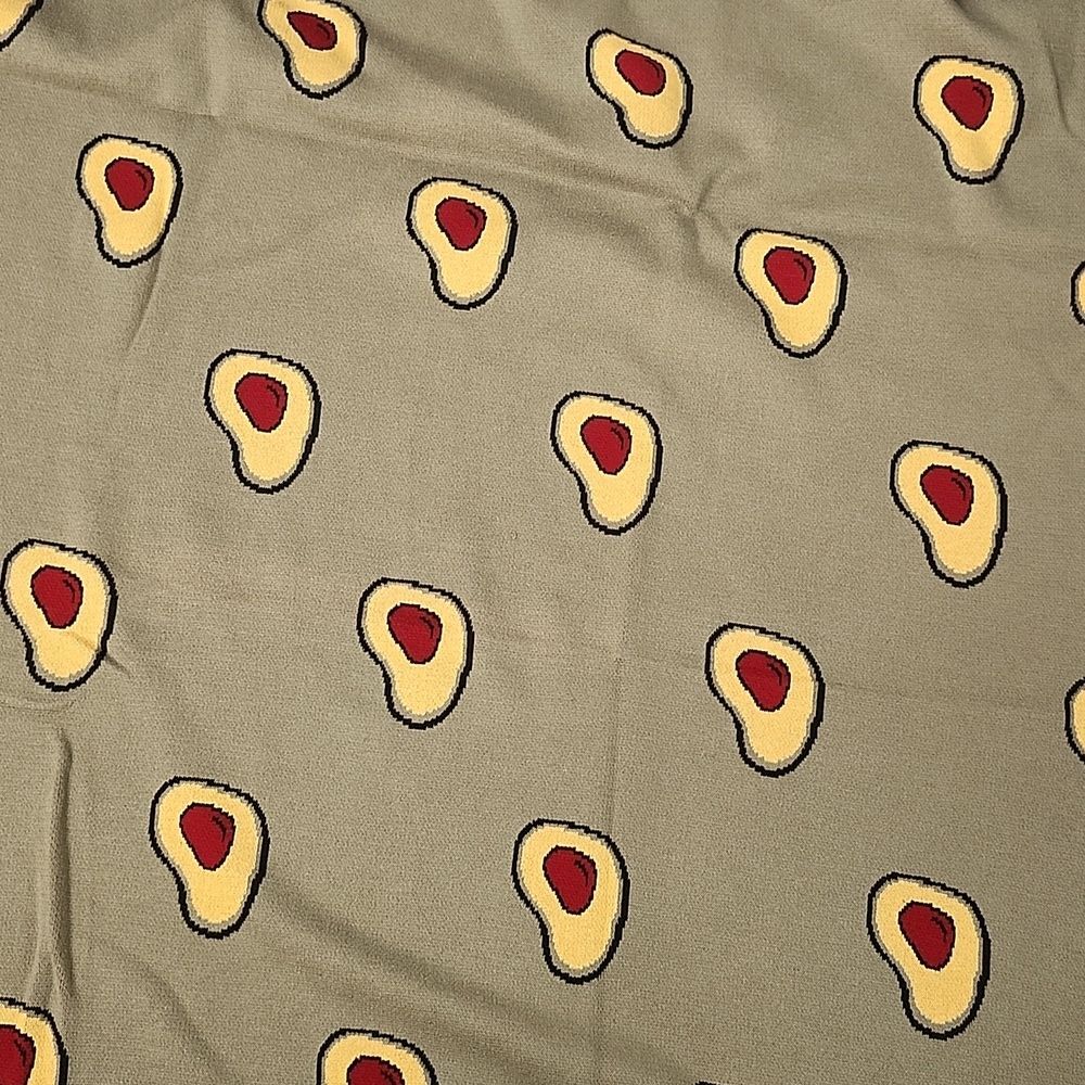 Isaac Mizrahi Olive Green Avocado Throw Blanket, Cotton, 60"x70"